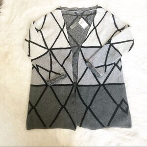 NWT Geometric Lined Joseph Aboud Cardigan